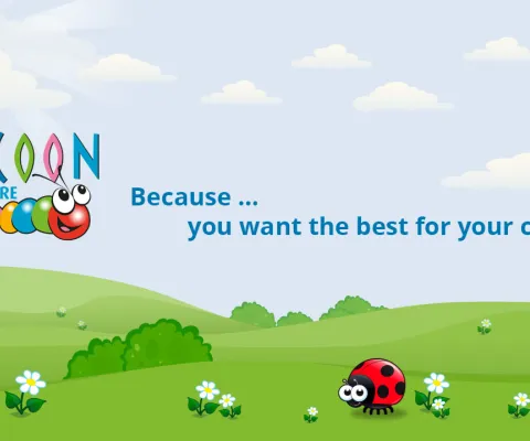 Brand Design - Design of a fun visual of Conor the Caterpillar and his friends - Cocoon Childcare