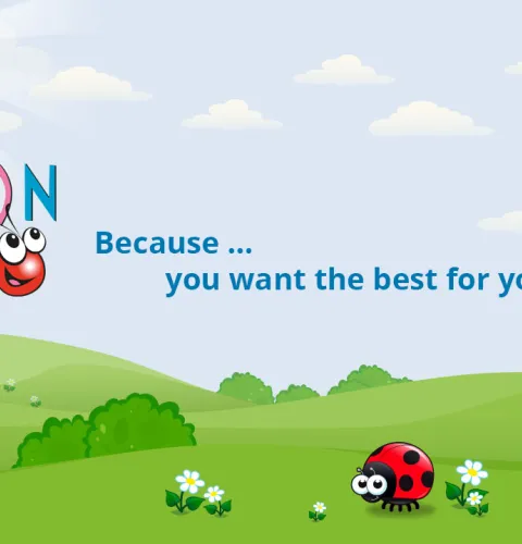 Brand Design - Design of a fun visual of Conor the Caterpillar and his friends - Cocoon Childcare