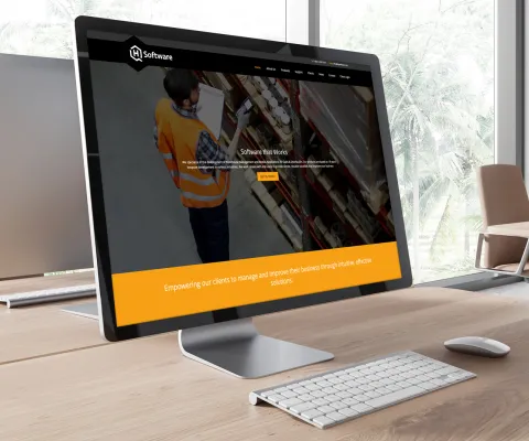 Responsive Website Design (Desktop) - Homepage design for hqSoftware.