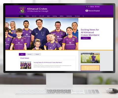 Responsive Website Design for Kilmacud Crokes GAA Club