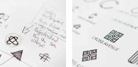 Logo Design Development - Cross Avenue - Avison Young
