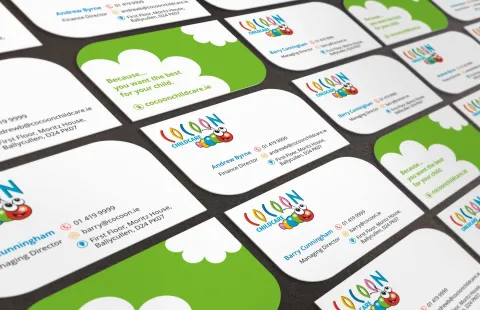 Brand Identity Design - Business Card Design - Cocoon Childcare