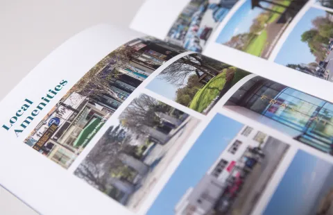 Brochure Design - Inside Spread - Cross Avenue - Avison Young
