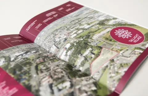 Brochure Design - Inside Spread - Tallaght Village - Avison Young