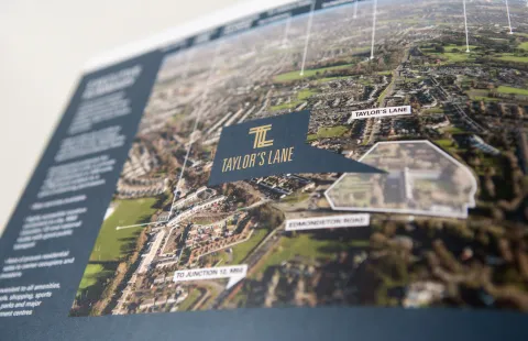 Brochure Design - Inside Spread - Taylor's Lane - Avison Young