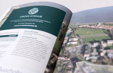 Brochure Design - Inside Spread - Cross Avenue - Avison Young