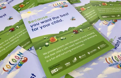 Design for Print - Flyer Design - Cocoon Childcare