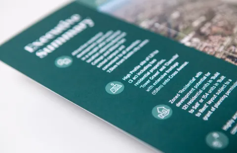 Brochure Design - Icon Design - Cross Avenue - Avison Young