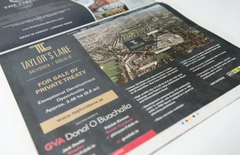 Advertisement Design - Newspaper Ad - Taylor's Lane - Avison Young
