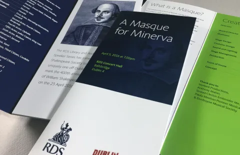 Brochure Design - A Masque for Minerva - RDS