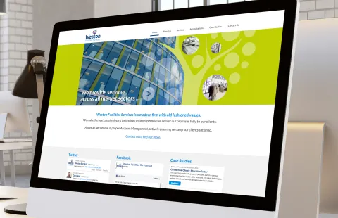 Responsive Website Design (Desktop) - Homepage Design for Weston Facilities Services