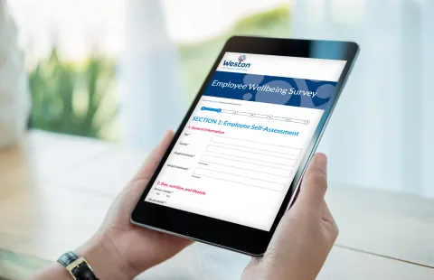 Responsive Website Design (Tablet) - Survey Design and Development for Weston Facilities Services.
