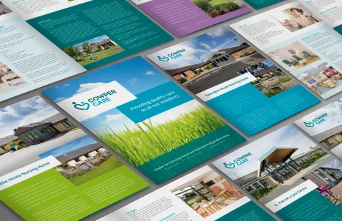 Folder and Brochure Design for Cowper Care