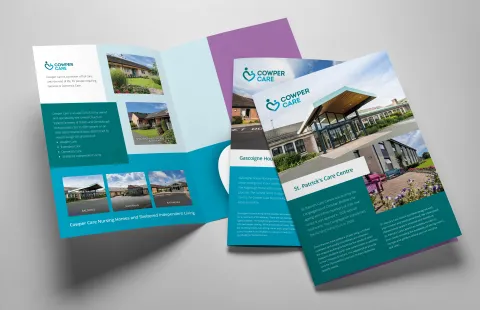 Folder and Brochure Design for Cowper Care