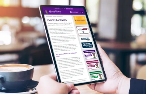 Responsive Website Design for Kilmacud Crokes for the Diversity & Inclusion page