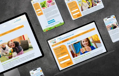 Responsive Website Design - Desktop, Laptop, Tablet and Mobile - Cocoon Childcare