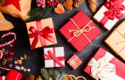 Christmas presents under the Christmas tree