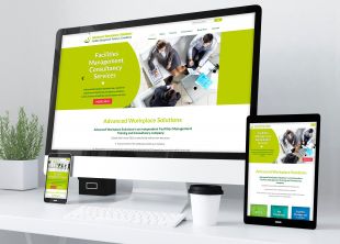 Responsive Website Design – Homepage Design – Desktop, Tablet and Mobile - Advanced Workplace Solutions