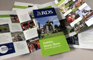 Fold-out Brochure Design - Dublin Horse Show - RDS