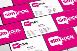 Corporate Identity Design - SIM Local Business Cards