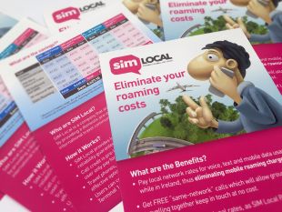 Flyer design - Eliminate Your Roaming Costs – SIM Local
