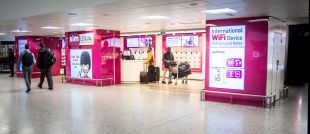 In-store Graphic Design & Digital Ad Design - SIM Local Store, Terminal 3, Heathrow Airport