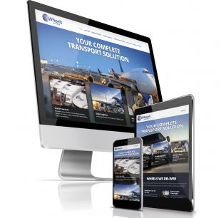 Responsive Website Design - Home Page Design - Desktop, Tablet & Mobile - Wheels We Deliver