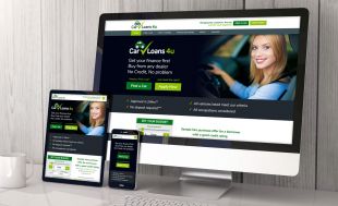 Responsive Website Design - Homepage Design – Desktop, Tablet and Mobile – CarLoans4u