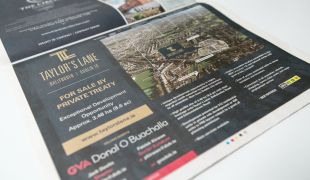 Advertisement Design - Newspaper Ad - Taylor's Lane - GVA Donal O Buachalla