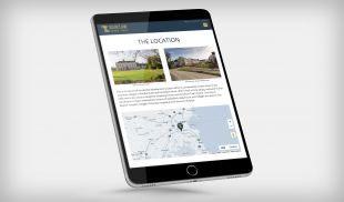 Responsive Website Design - Location Page on Tablet - Taylor's Lane - GVA Donal O Buachalla