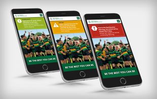 Responsive Website Design - Emergency Banners on Mobile - St Patrick’s Boys’ National School