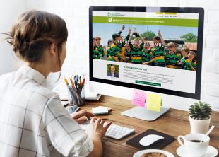 Responsive Website Design - Homepage Design - St Patrick’s Boys’ National School - Desktop