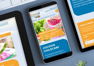 Responsive Website Design - Mobile and Tablet - Cocoon Childcare