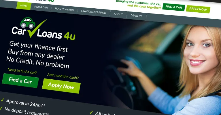 Responsive Website Design for CarLoans4u